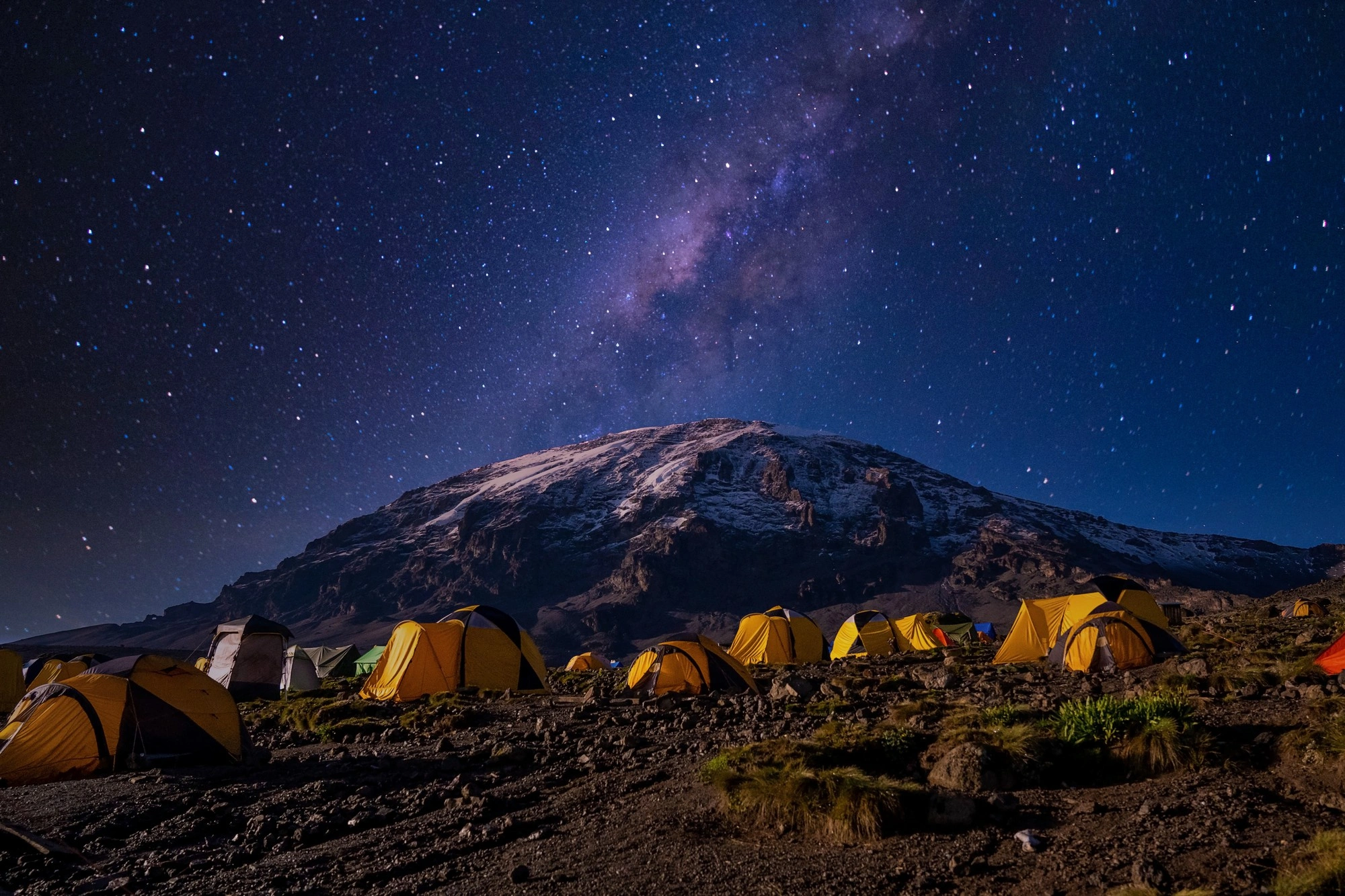 Uhuru Peak sunrise on Mount Kilimanjaro